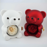 Meanyou Gift Rose Bear Heart Ring Promise Ring